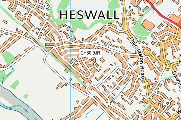 CH60 9JR map - OS VectorMap District (Ordnance Survey)