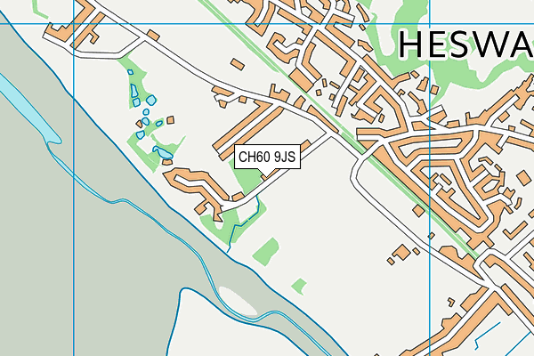 CH60 9JS map - OS VectorMap District (Ordnance Survey)