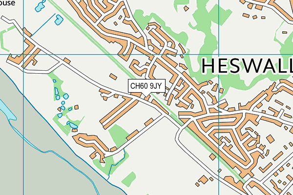 CH60 9JY map - OS VectorMap District (Ordnance Survey)