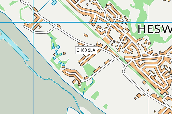 CH60 9LA map - OS VectorMap District (Ordnance Survey)