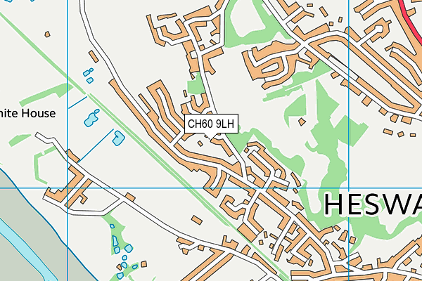 CH60 9LH map - OS VectorMap District (Ordnance Survey)