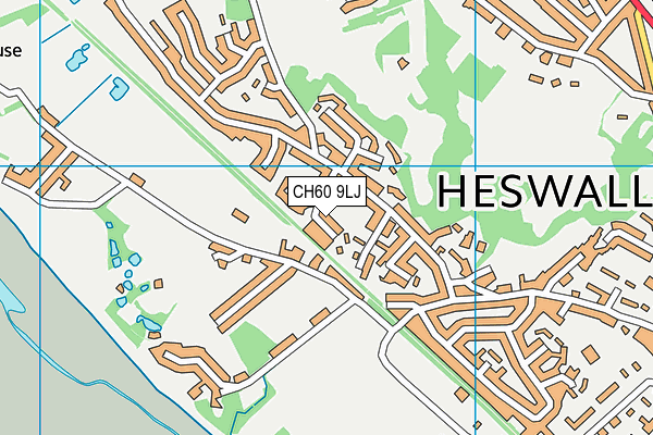 CH60 9LJ map - OS VectorMap District (Ordnance Survey)