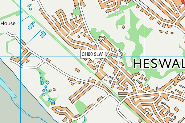 CH60 9LW map - OS VectorMap District (Ordnance Survey)