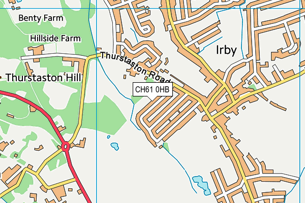 CH61 0HB map - OS VectorMap District (Ordnance Survey)