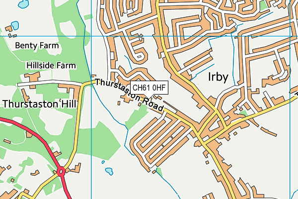 CH61 0HF map - OS VectorMap District (Ordnance Survey)