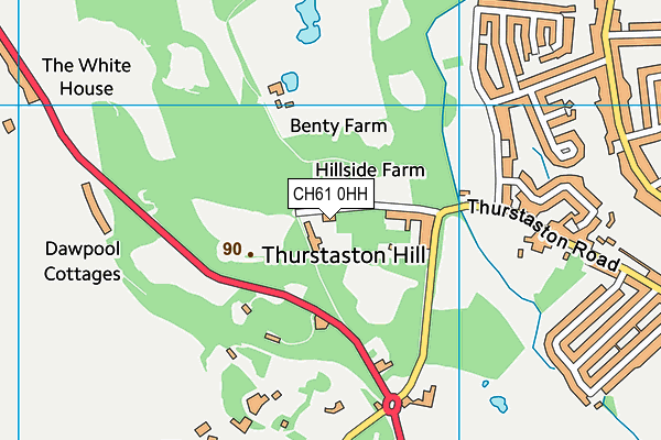 Thurstaston Dawpool CofE Primary School map (CH61 0HH) - OS VectorMap District (Ordnance Survey)