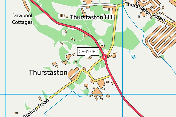 CH61 0HJ map - OS VectorMap District (Ordnance Survey)