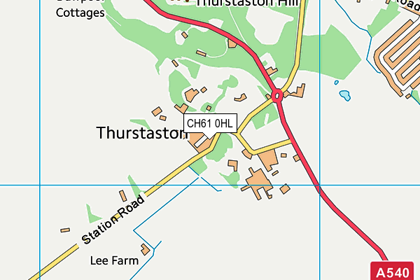 CH61 0HL map - OS VectorMap District (Ordnance Survey)