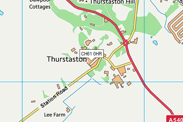 CH61 0HR map - OS VectorMap District (Ordnance Survey)