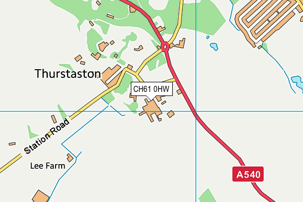 CH61 0HW map - OS VectorMap District (Ordnance Survey)