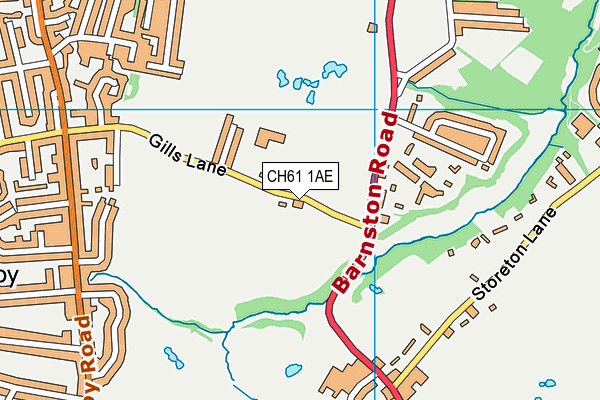 CH61 1AE map - OS VectorMap District (Ordnance Survey)