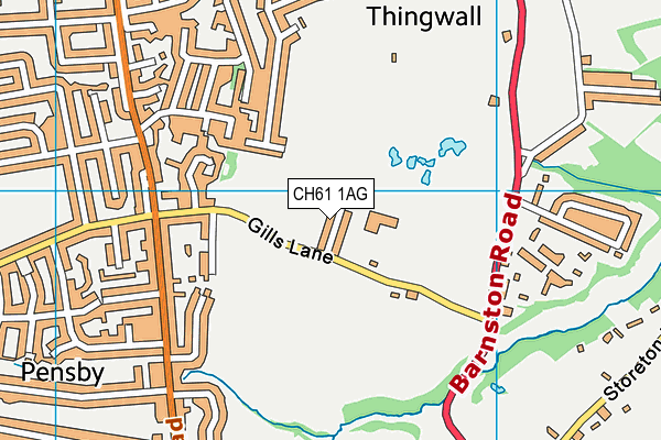 CH61 1AG map - OS VectorMap District (Ordnance Survey)