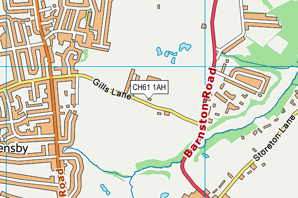 CH61 1AH map - OS VectorMap District (Ordnance Survey)