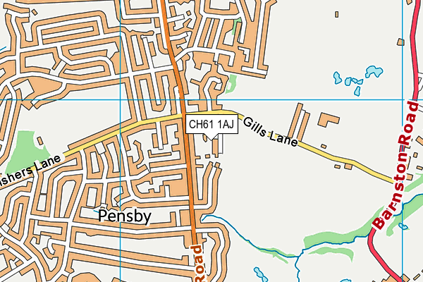CH61 1AJ map - OS VectorMap District (Ordnance Survey)