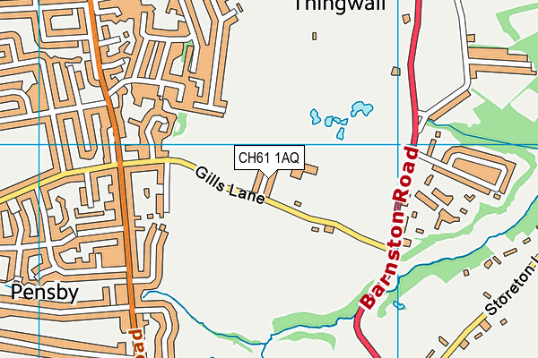 CH61 1AQ map - OS VectorMap District (Ordnance Survey)