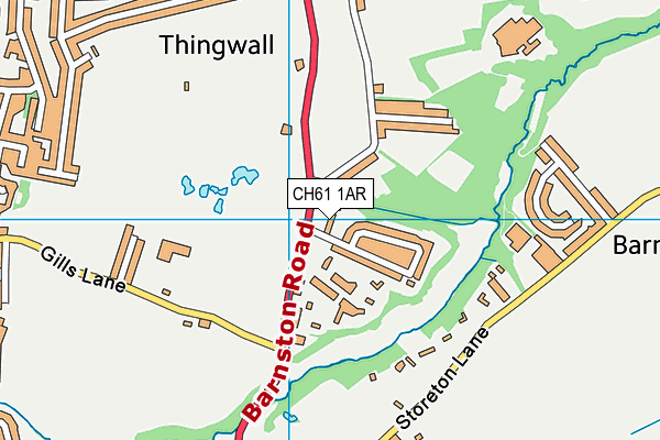 CH61 1AR map - OS VectorMap District (Ordnance Survey)