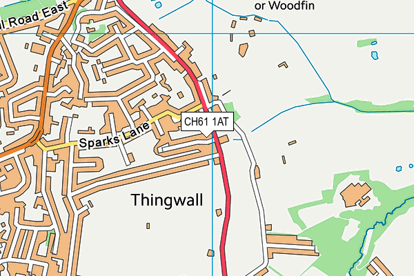 CH61 1AT map - OS VectorMap District (Ordnance Survey)