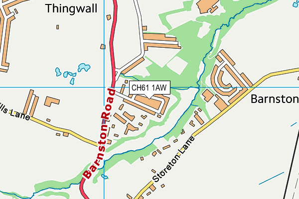 CH61 1AW map - OS VectorMap District (Ordnance Survey)