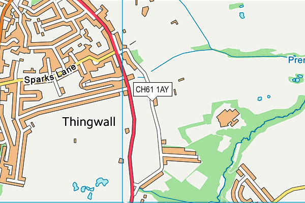 CH61 1AY map - OS VectorMap District (Ordnance Survey)