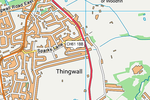 CH61 1BB map - OS VectorMap District (Ordnance Survey)