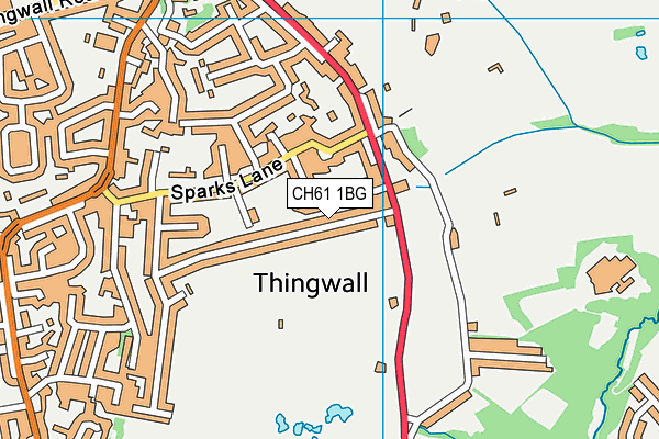 CH61 1BG map - OS VectorMap District (Ordnance Survey)