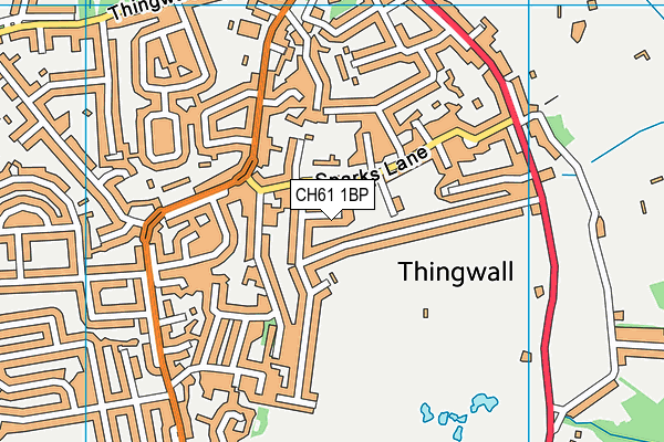 CH61 1BP map - OS VectorMap District (Ordnance Survey)