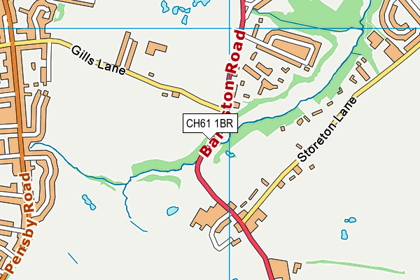 CH61 1BR map - OS VectorMap District (Ordnance Survey)