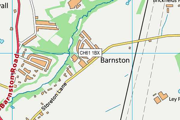 Barnstondale Centre map (CH61 1BX) - OS VectorMap District (Ordnance Survey)