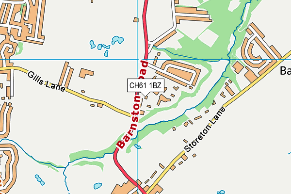 CH61 1BZ map - OS VectorMap District (Ordnance Survey)