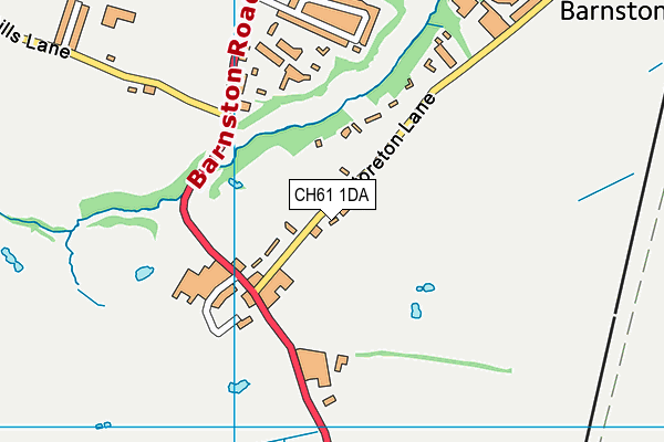 CH61 1DA map - OS VectorMap District (Ordnance Survey)