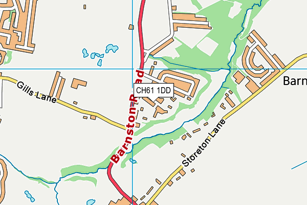 CH61 1DD map - OS VectorMap District (Ordnance Survey)