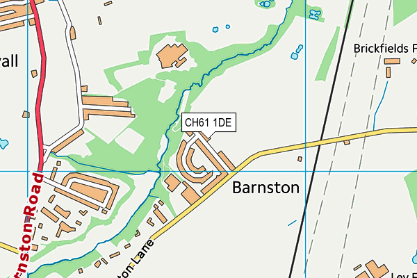 CH61 1DE map - OS VectorMap District (Ordnance Survey)