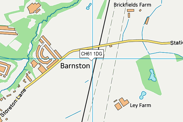 CH61 1DG map - OS VectorMap District (Ordnance Survey)