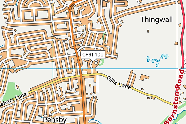 CH61 1DU map - OS VectorMap District (Ordnance Survey)