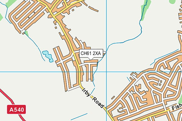 CH61 2XA map - OS VectorMap District (Ordnance Survey)