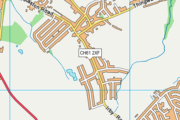 CH61 2XF map - OS VectorMap District (Ordnance Survey)