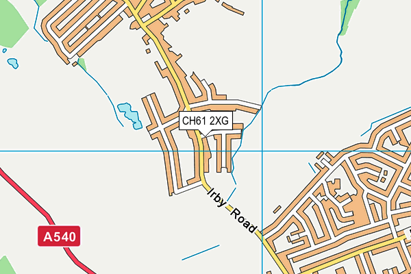 CH61 2XG map - OS VectorMap District (Ordnance Survey)