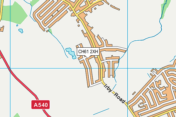 CH61 2XH map - OS VectorMap District (Ordnance Survey)