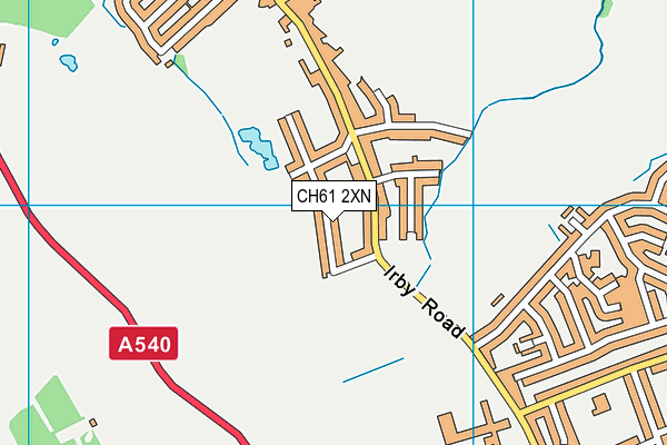 CH61 2XN map - OS VectorMap District (Ordnance Survey)