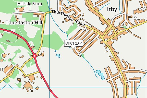 CH61 2XP map - OS VectorMap District (Ordnance Survey)