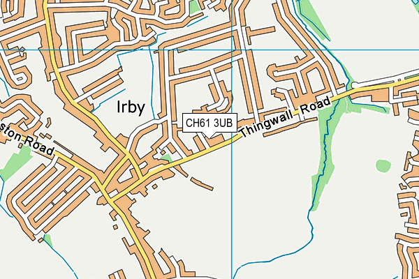 CH61 3UB map - OS VectorMap District (Ordnance Survey)