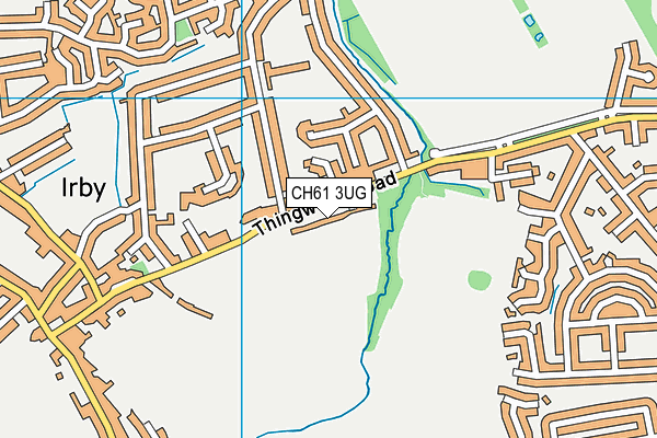 CH61 3UG map - OS VectorMap District (Ordnance Survey)