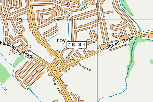 CH61 3UH map - OS VectorMap District (Ordnance Survey)