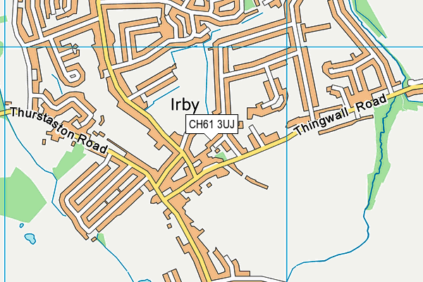 CH61 3UJ map - OS VectorMap District (Ordnance Survey)