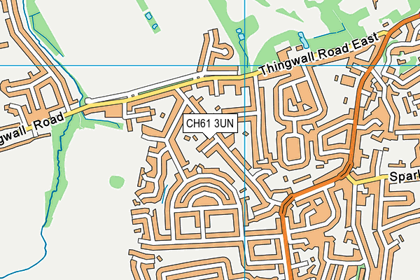 CH61 3UN map - OS VectorMap District (Ordnance Survey)