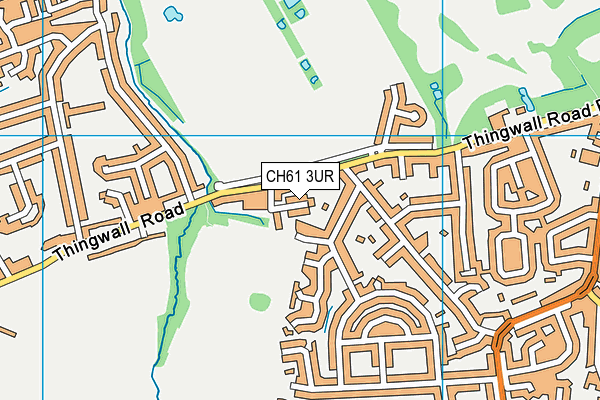 CH61 3UR map - OS VectorMap District (Ordnance Survey)