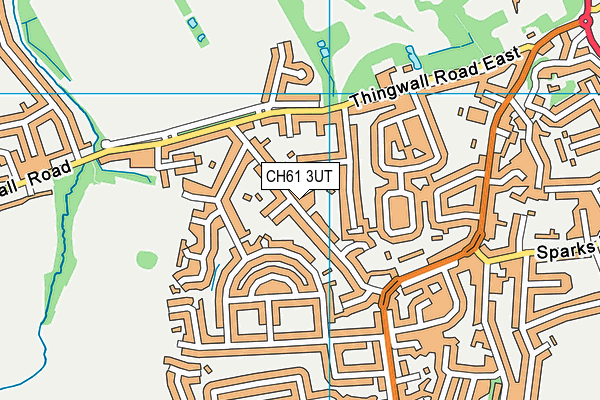 CH61 3UT map - OS VectorMap District (Ordnance Survey)