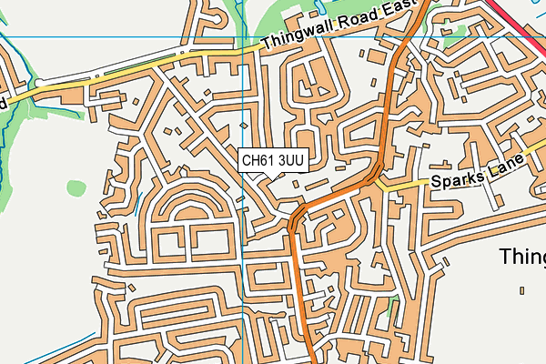 CH61 3UU map - OS VectorMap District (Ordnance Survey)