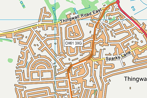 CH61 3XG map - OS VectorMap District (Ordnance Survey)