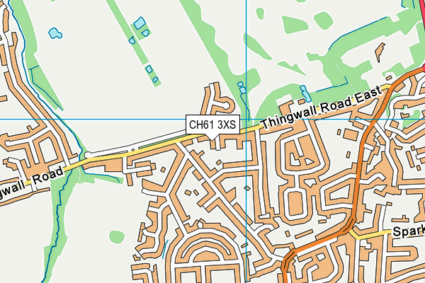 CH61 3XS map - OS VectorMap District (Ordnance Survey)